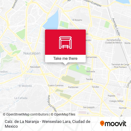 Calz. de La Naranja - Wenseslao Lara map