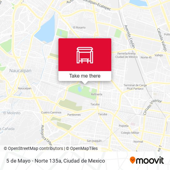5 de Mayo - Norte 135a map