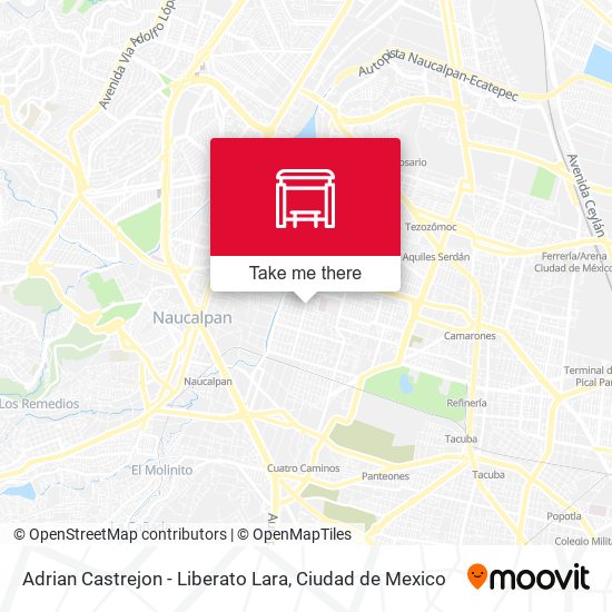 Adrian Castrejon - Liberato Lara map