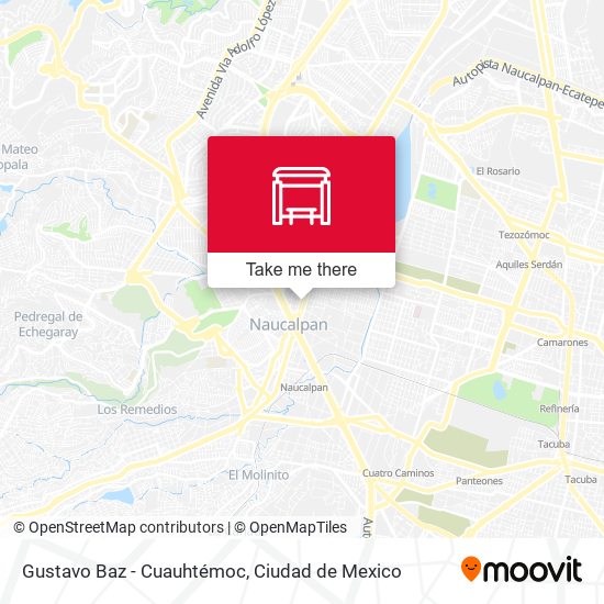 Mapa de Gustavo Baz - Cuauhtémoc