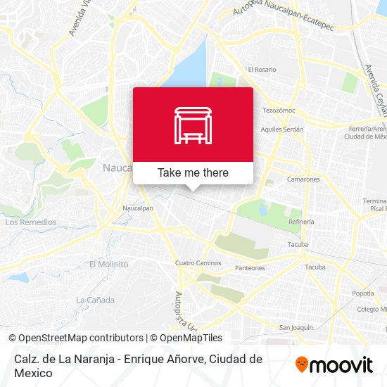Mapa de Calz. de La Naranja - Enrique Añorve