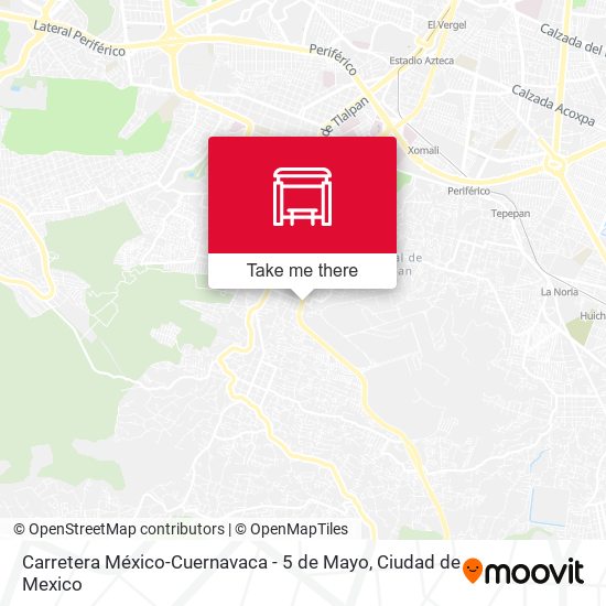 Carretera México-Cuernavaca - 5 de Mayo map