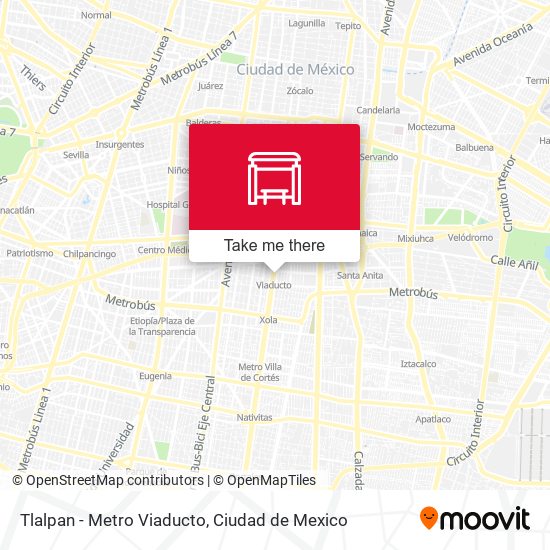 Tlalpan - Metro Viaducto map