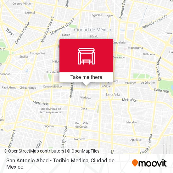 San Antonio Abad - Toribio Medina map