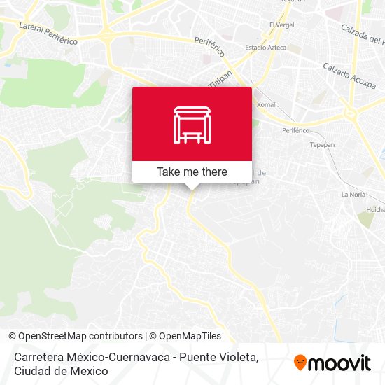 Carretera México-Cuernavaca - Puente Violeta map