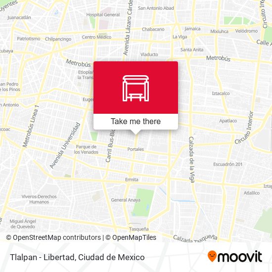 Mapa de Tlalpan - Libertad