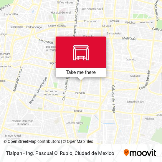 Tlalpan - Ing. Pascual O. Rubio map