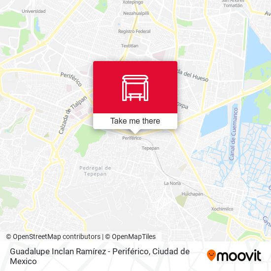 Guadalupe Inclan Ramírez - Periférico map