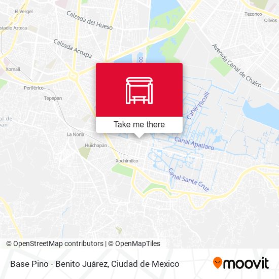 Base Pino - Benito Juárez map