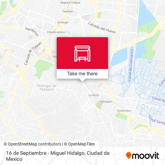 16 de Septiembre - Miguel Hidalgo map