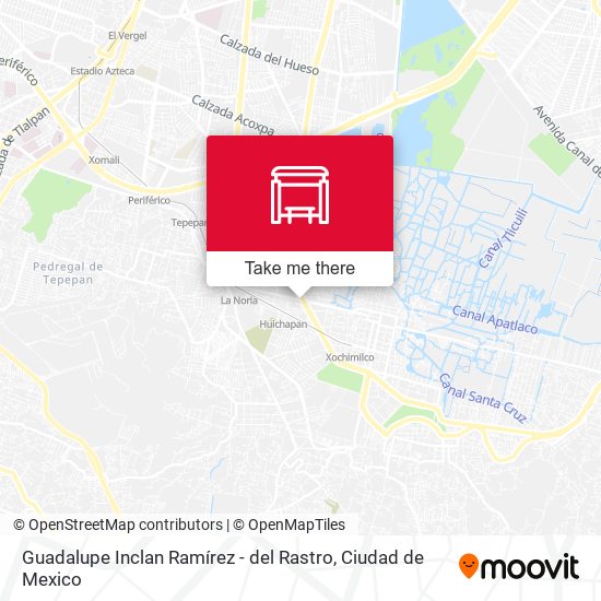 Guadalupe Inclan Ramírez - del Rastro map