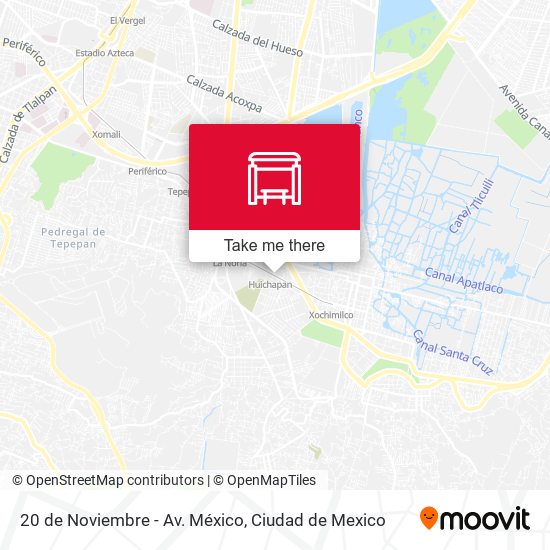 20 de Noviembre - Av. México map