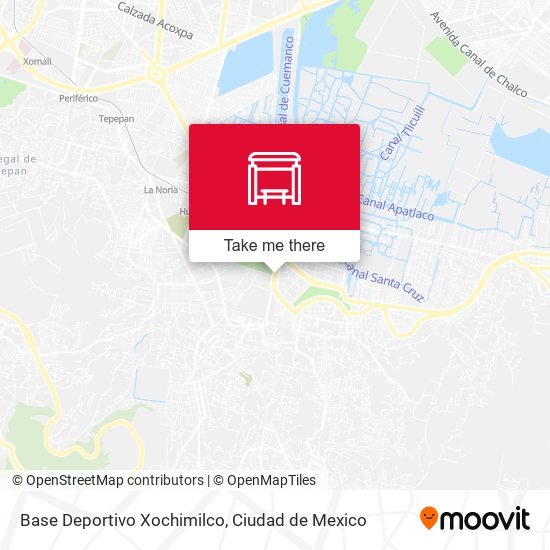 Base Deportivo Xochimilco map