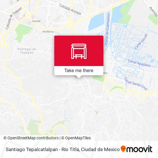 Mapa de Santiago Tepalcatlalpan - Río Titla