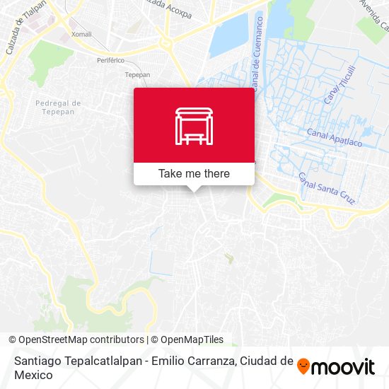 Mapa de Santiago Tepalcatlalpan - Emilio Carranza