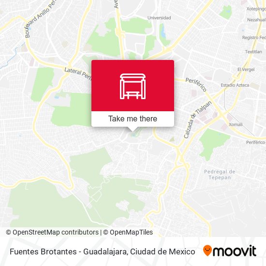 Fuentes Brotantes - Guadalajara map