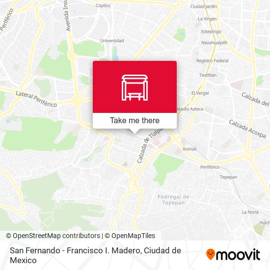 San Fernando - Francisco I. Madero map