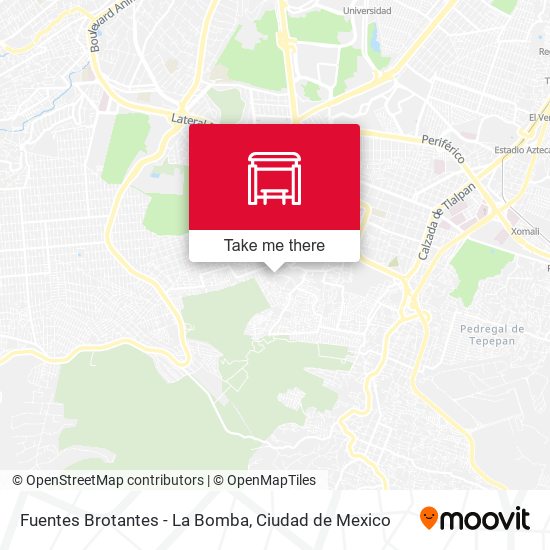 Mapa de Fuentes Brotantes - La Bomba