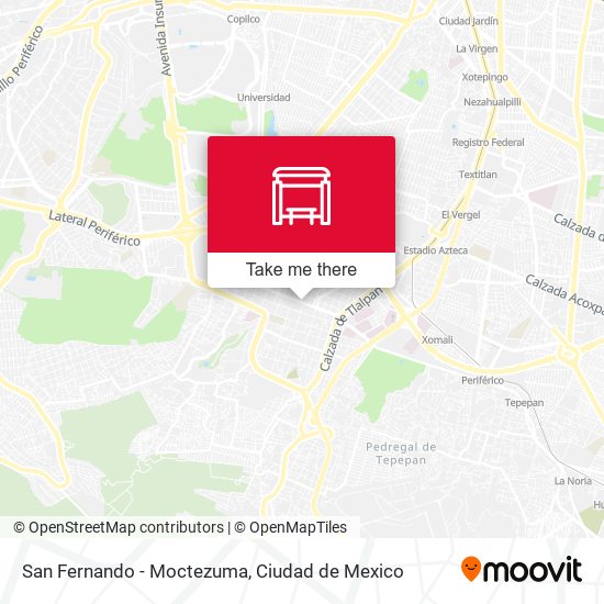 Mapa de San Fernando - Moctezuma