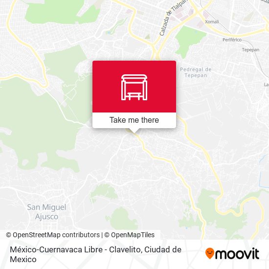 Mapa de México-Cuernavaca Libre - Clavelito