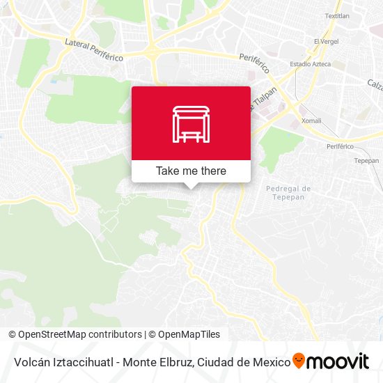 Mapa de Volcán Iztaccihuatl - Monte Elbruz