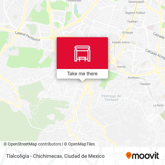 Mapa de Tlalcoligia - Chichimecas