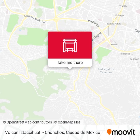 Volcán Iztaccihuatl - Chonchos map