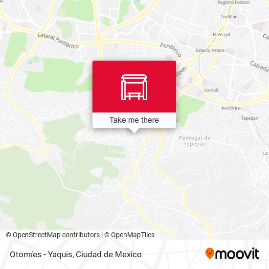 Otomíes - Yaquis map