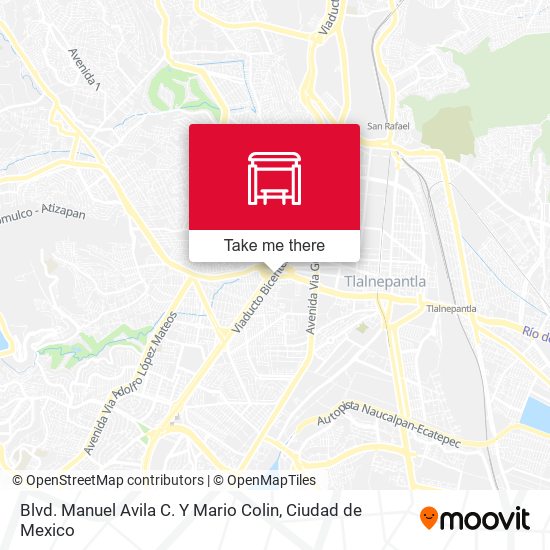 Blvd. Manuel Avila C. Y Mario Colin map