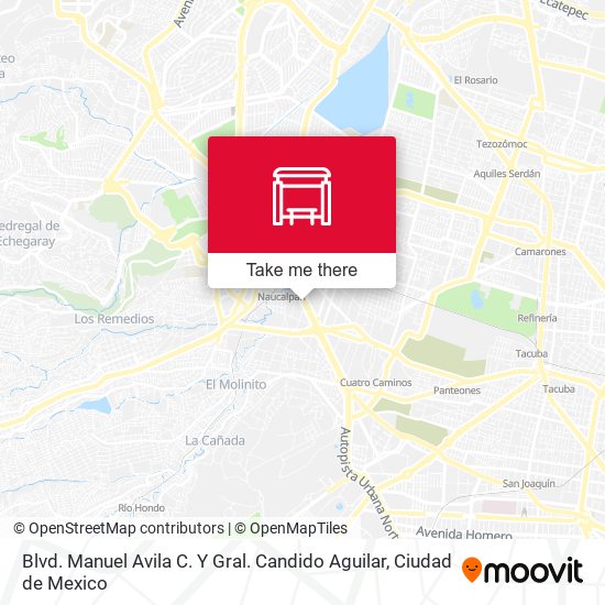 Blvd. Manuel Avila C. Y Gral. Candido Aguilar map