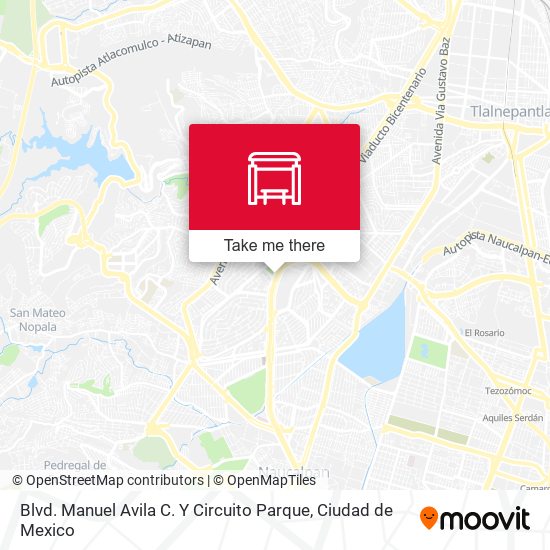 Mapa de Blvd. Manuel Avila C. Y Circuito Parque