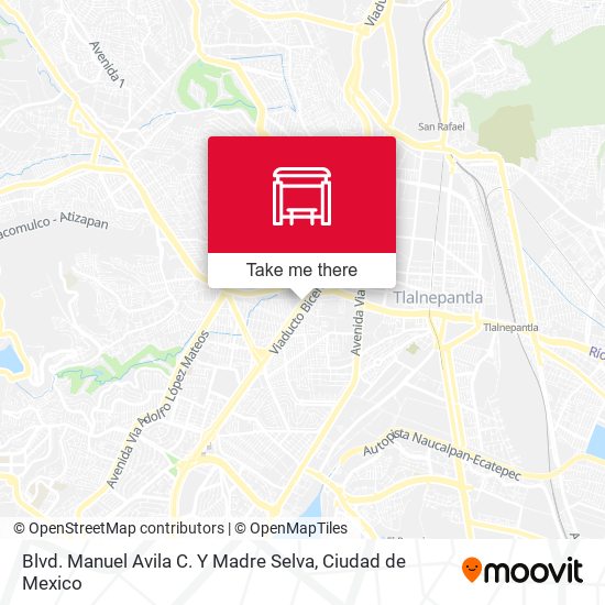 Mapa de Blvd. Manuel Avila C. Y Madre Selva