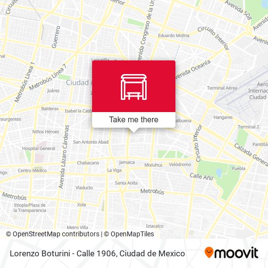 Mapa de Lorenzo Boturini - Calle 1906