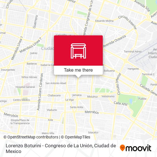 Lorenzo Boturini  - Congreso de La Unión map