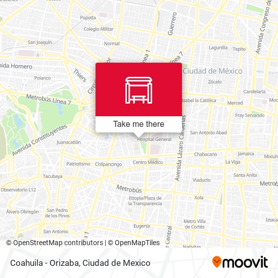 Mapa de Coahuila - Orizaba