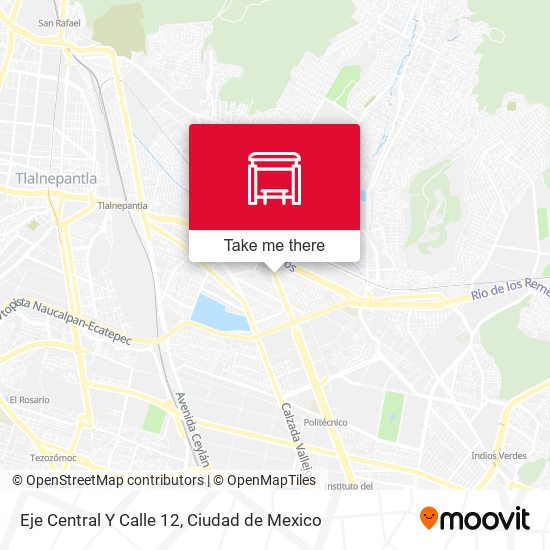 Eje Central Y Calle 12 map