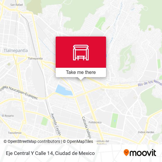 Eje Central Y Calle 14 map