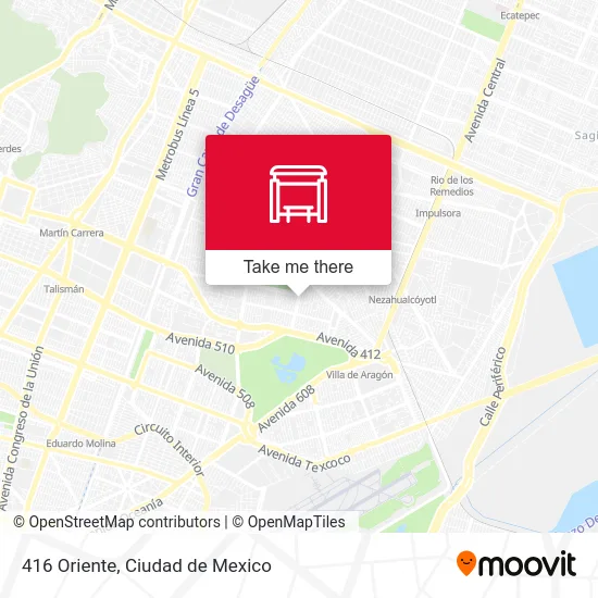 416 Oriente map