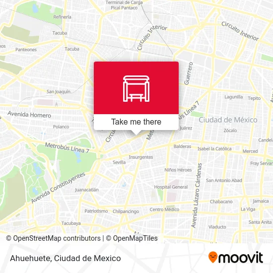 Ahuehuete map