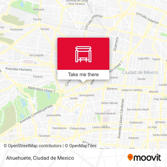 Ahuehuete map