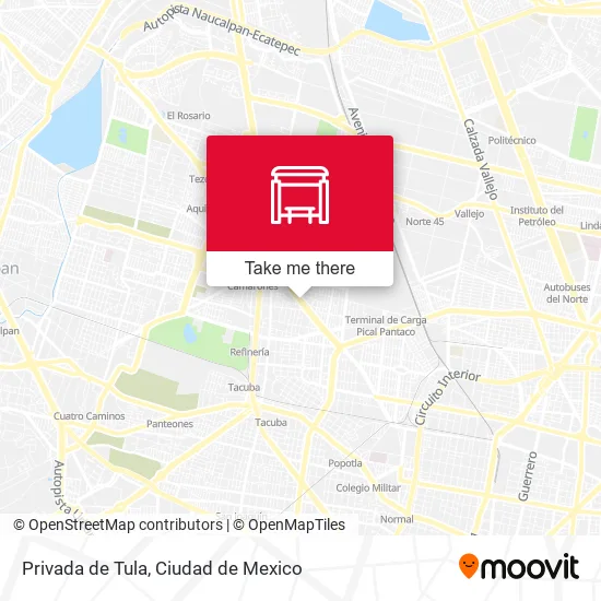 Privada de Tula map