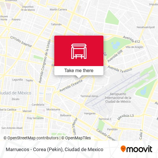 Mapa de Marruecos - Corea (Pekin)