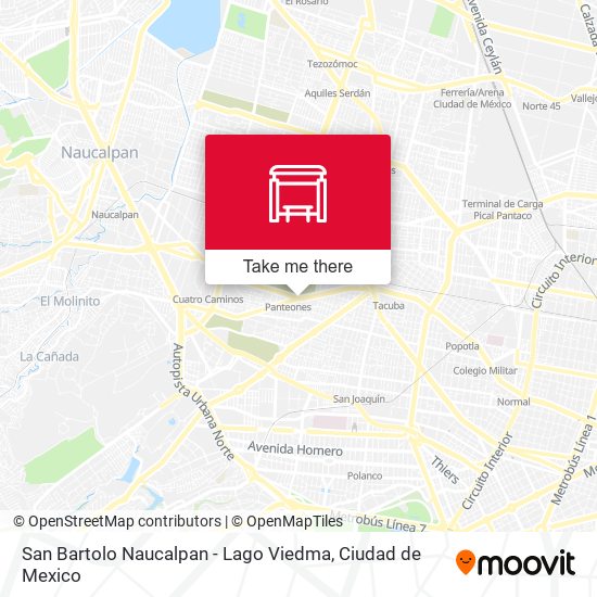 Mapa de San Bartolo Naucalpan - Lago Viedma