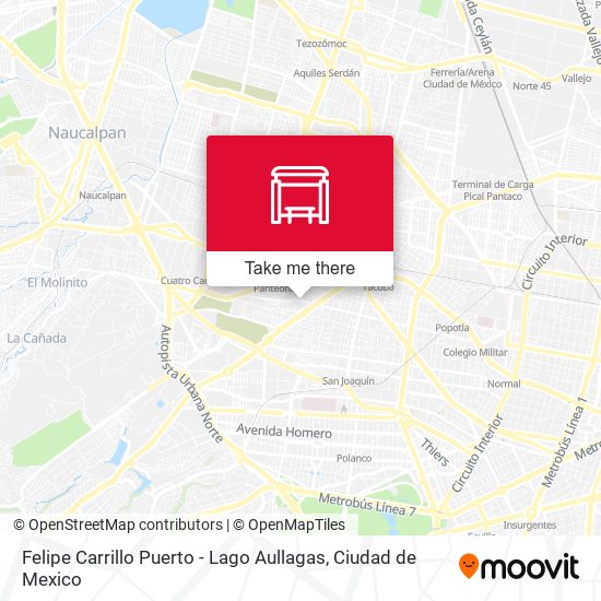 Felipe Carrillo Puerto - Lago Aullagas map