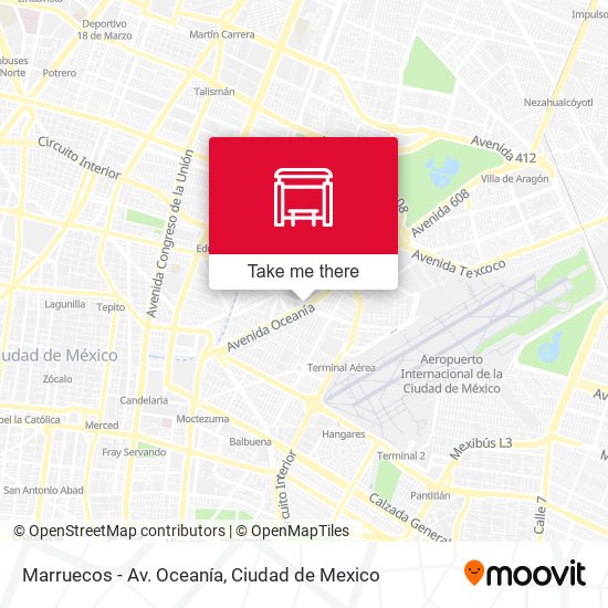 Marruecos - Av. Oceanía map