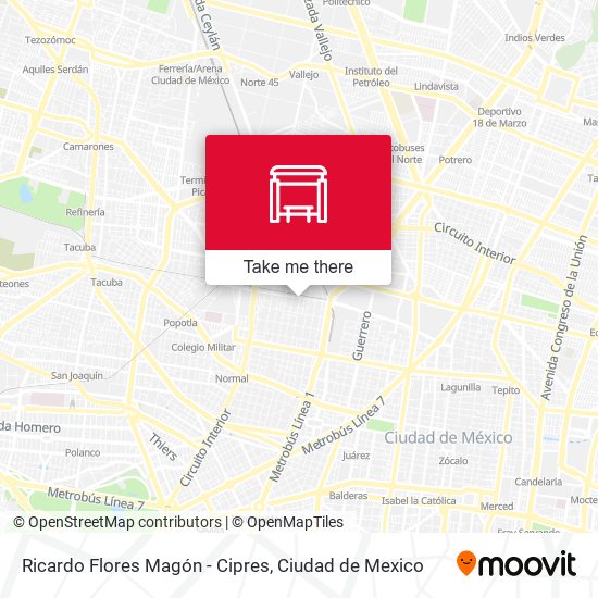 Mapa de Ricardo Flores Magón - Cipres