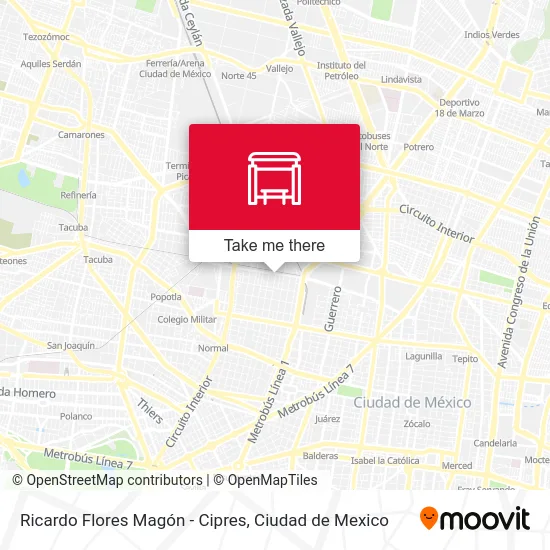 Ricardo Flores Magón - Cipres map