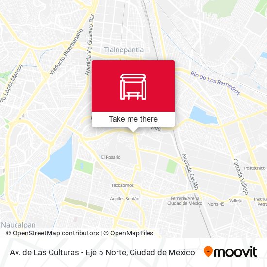 Av. de Las Culturas - Eje 5 Norte map