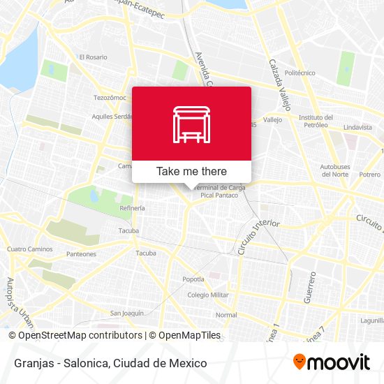 Granjas - Salonica map