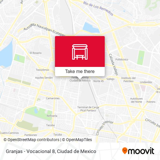 Granjas - Vocacional 8 map